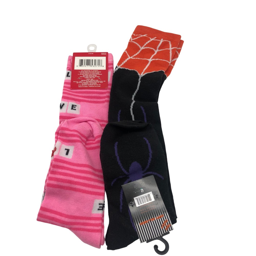 NWT Womens Knee High Socks BUNDLE Halloween Holiday Valentines One Size 5-9